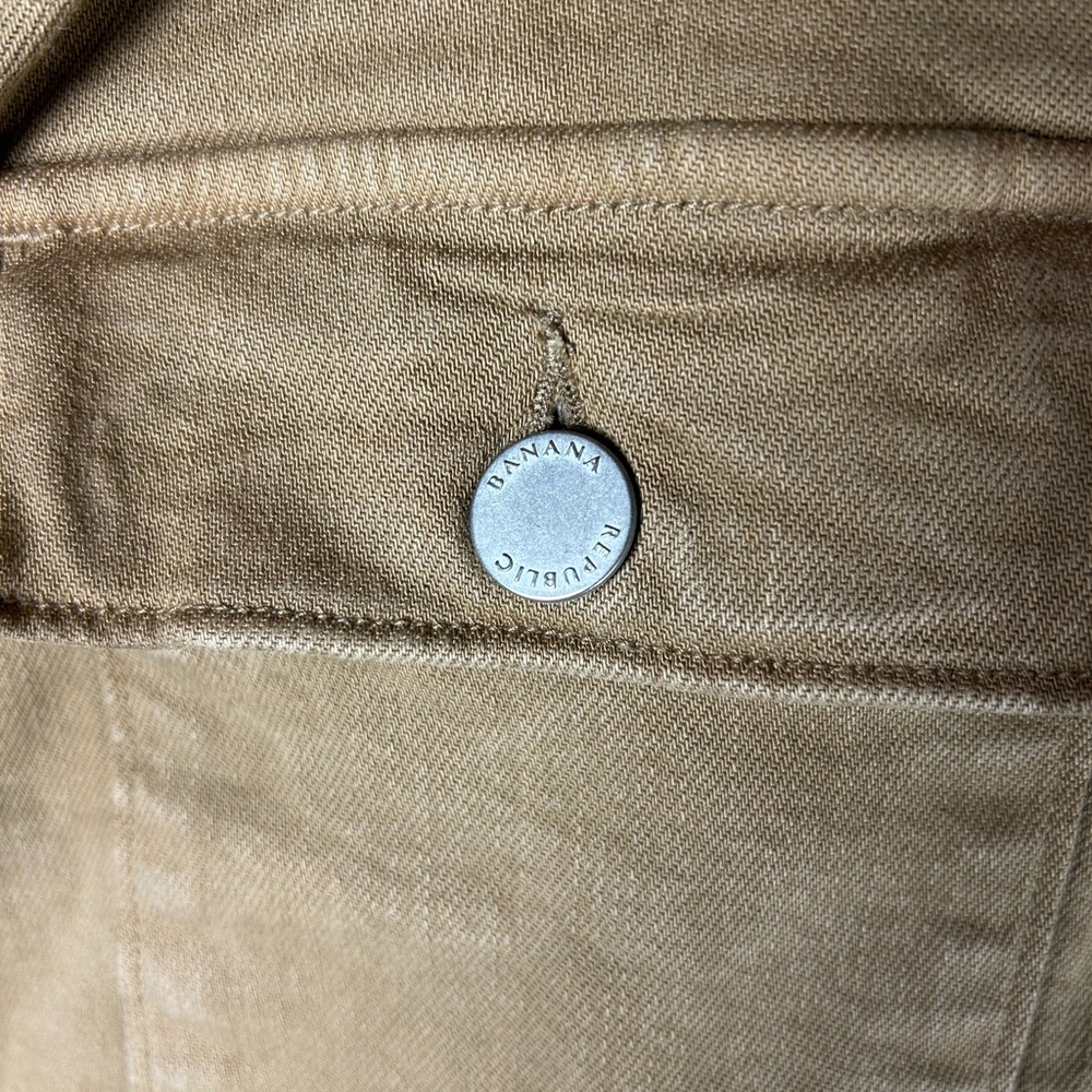 Banana Republic Khaki Button-Down Midi Skirt Size 6 - Picture 4 of 8